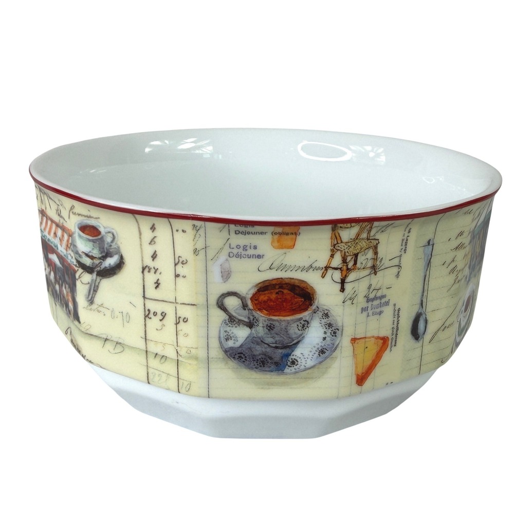 Retired 2009 Williams-Sonoma Paris Cafe Cereal Bowl M. Lacaze French Bistro